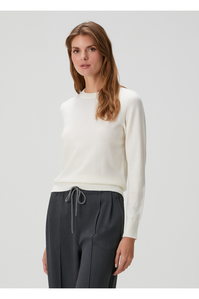 Vince Kırık Beyaz Kaşmir Kazak