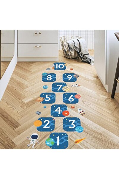 Generic Brand HUANLE Universe Digital Hopscotch Footprint Floor Stickers Kids...