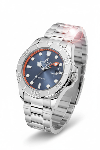 Daniel Klein DK Premium Submariner Tarzı Gri Kadran Çelik Kordon 5ATM Su Geçrmez Diver Erkek Kol Saati