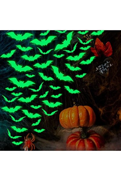 Generic Brand 16PCS Bats Halloween Wall Stickers Decoration Bats Wall Decals ...