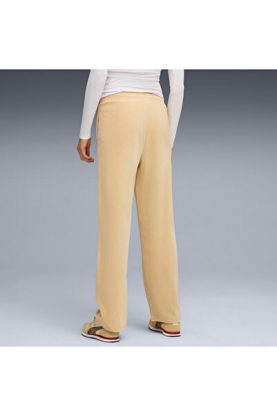 Puma Essential Elevated Velour Kadın Haki Eşofman Altı