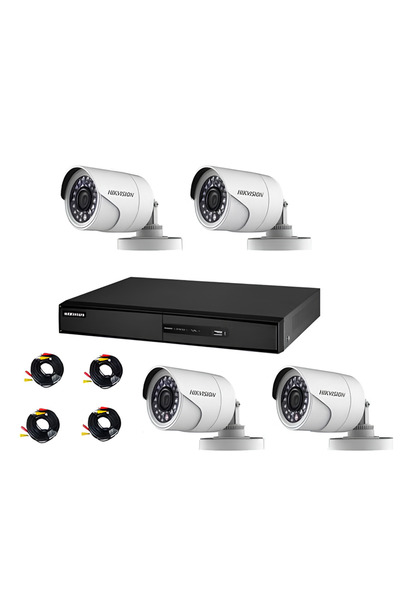 Hikvision هيك فيجن 4 كاميرات خارجية تدعم الرؤية الليلة - تطبيق للهواتف الذكية