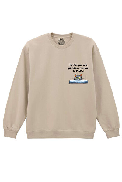 Cu Pisici Bluza printata-Ma gandesc numai la pisici, Unisex