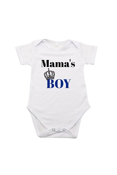 Body personalized "mama's boy" white, 9-12 months