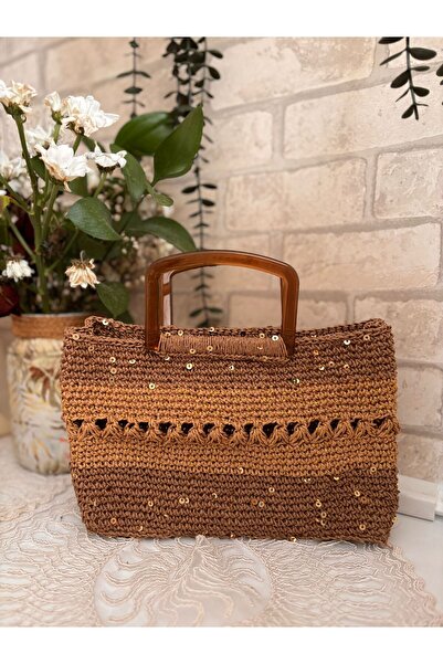 STİLSY El örgüsü astarlı çanta