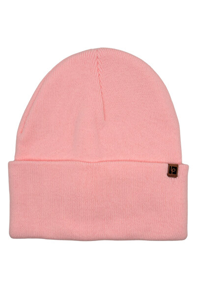 Sofist İstanbul Baby Pink Unisex Basic Beanie Lp Collection Folded Baby Pink Ribbed Knit Classic Beanie