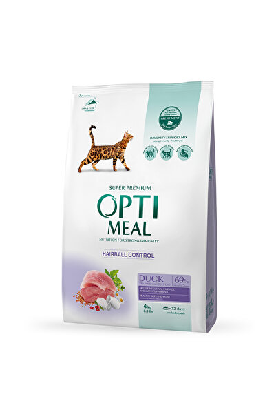 OptiMeal Hrană uscată pentru pisici adulte cu efect de control al ghemotoacel...