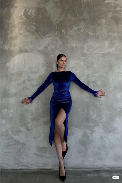 diloxe Kadife Tasarım Elbise