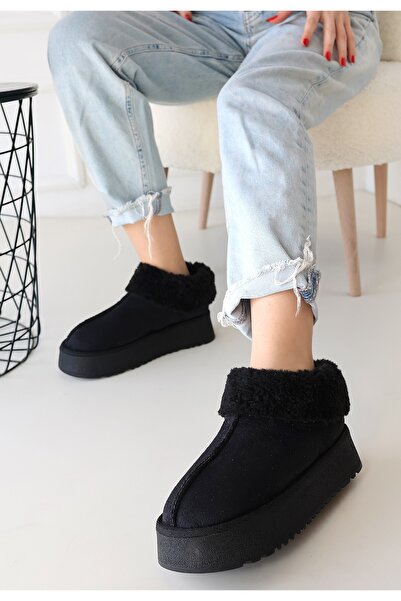 Zerenyus Eddie Premium Μαύρες Κουβερτωμένες Σουέτ Γυναικείες Μπότες