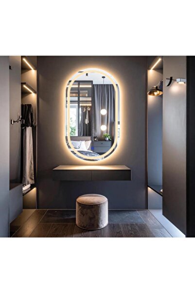 Desire Διακοσμητικός καθρέφτης με επίστρωση LED αφής 60x80 cm, οβάλ