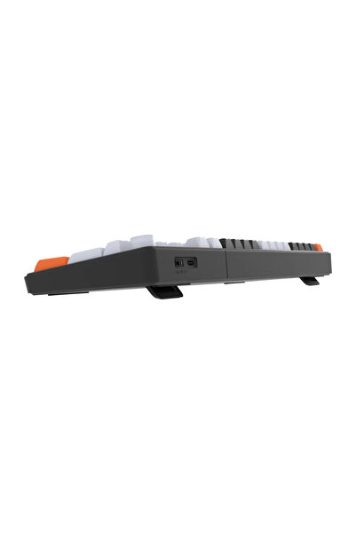 HAWK Gaming HK258BW Membrane LCD RGB Kablosuz/Bluetooth Siyah Turuncu Full Tü...