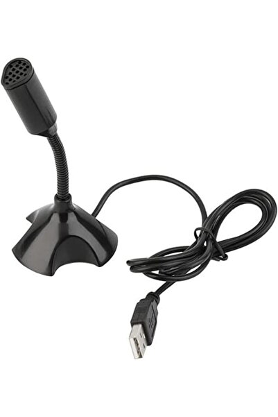 Generic USB Microphone for Laptop and PC, Adjustable Studio Mic with Holder Stand, Condenser Mic for Singing