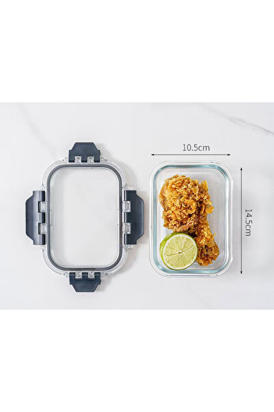 OEM Glass food casserole with airtight lid, 370ml