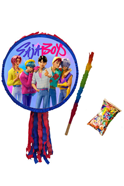 PinaStar Pinata Saja Boys, K Pop Demon Hunters, cu bat si confetti, Pinastar.