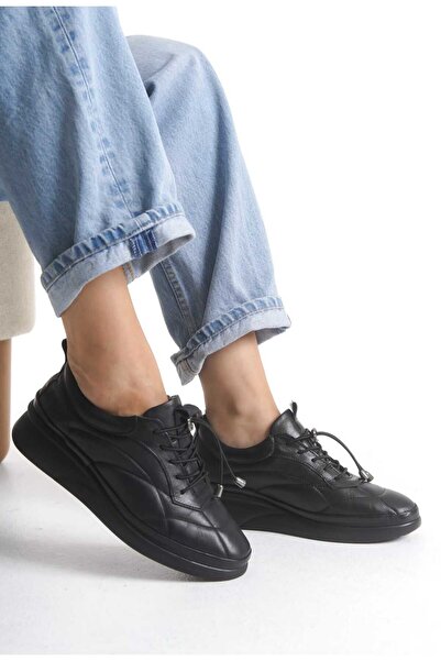 Crista Genuine Leather Women's Gray Orthopedic Pad Sports Shoes