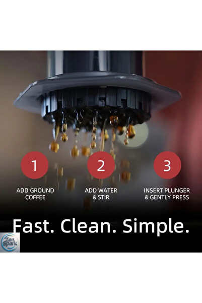 ZEN SPARK Taşınabilir Aeropress, Manuel Filtre Kahve Makinesi | Seyahat, Kamp, Ofis Kullanımı