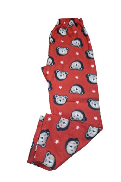 Nisa Women's Winter Teddy Bear Patterned Wool Soft Textured Fleece Bottom Pajamas