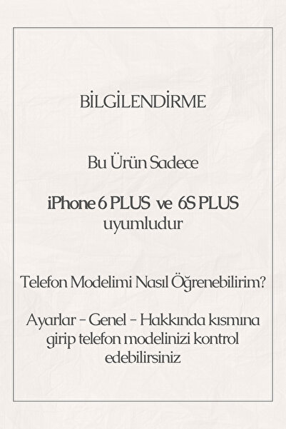 Elorakılıf Iphone 6 PLUS / 6S PLUS Uyumlu Baskılı Yumuşak Silikon Şeffaf Telefon Kılıfı