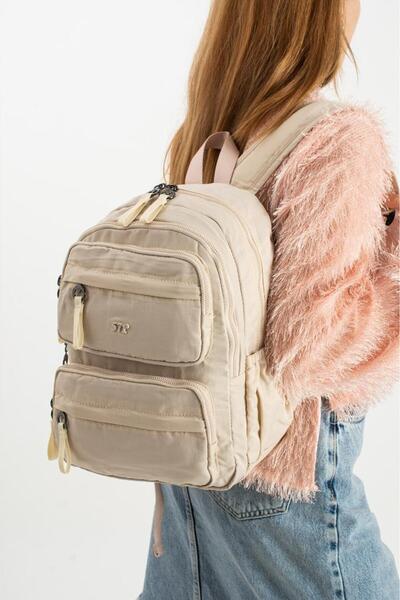 Baginn Women's Backpack Ultra Light Polyamide Fabric Waterproof Multi-Pocket Casual Backpack 35*25 cm