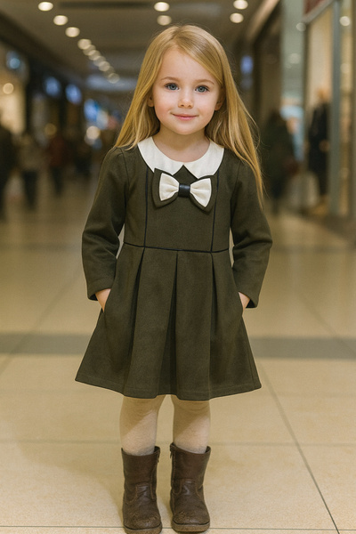 SILA KIZ ÇOCUK KABAN ELBİSE TAKIM