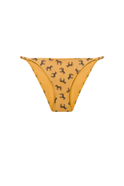 FIFTH SENSE Wild At Heart Bottom Desenli Hardal Rengi Kadın Bikini Altı