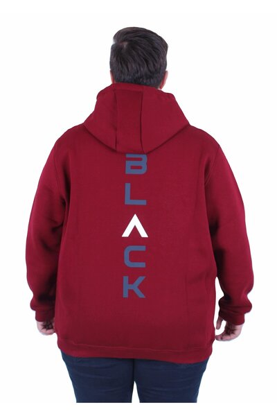 Starbattal Μεγάλο μέγεθος με κουκούλα και φερμουάρ 3ip Sweat Black 25716 MURDUM