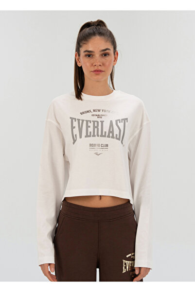 EVERLAST Bronx NYC Λευκό μακρυμάνικο γυναικείο μπλουζάκι