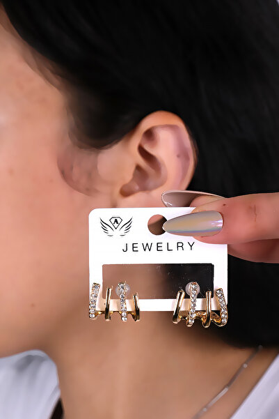 LOWEN AKSESUAR أقراط نسائية موديل مخلب الحجر