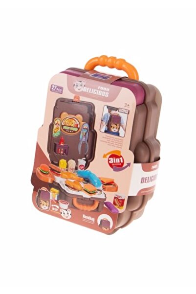 Genel Markalar Aya Toys Backpack Fastfood Seti 27 Parça