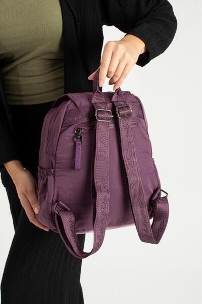 Baginn Women's Backpack Ultra Light Polyamide Fabric Daily Backpack with Waterproof Cover 29*27 cm