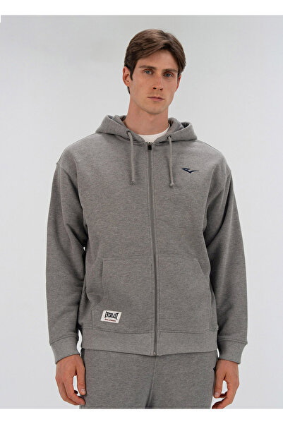 EVERLAST Hanorac sport unisex gri cu fermoar Heritage Champions