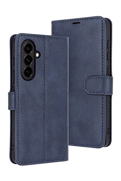 NewFace حافظة MSA-SHOP لهاتف سامسونج جالاكسي S25 FE تريند إس بلس - أزرق داكن