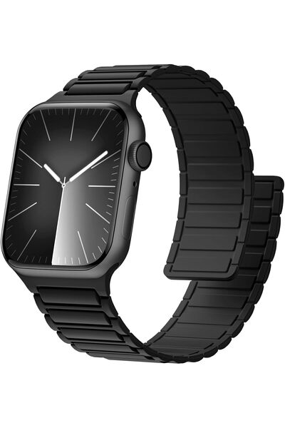HYX سوار مغناطيسي متوافق مع ساعة Apple Watch 49 مم 45 مم 46 مم 44 مم 42 مم