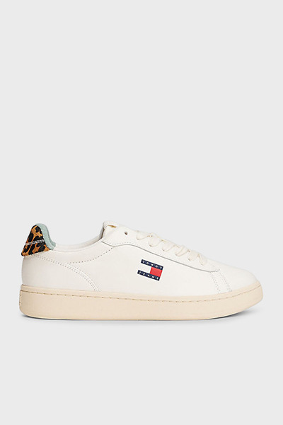 Tommy Jeans Logolu Deri Sneaker Ayakkabı AYAKKABI EN0EN02909 0K7