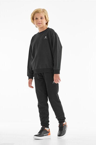 lumberjack Bl 25Tpt17 5Pr-Tp Black Boy's Sweatshirt