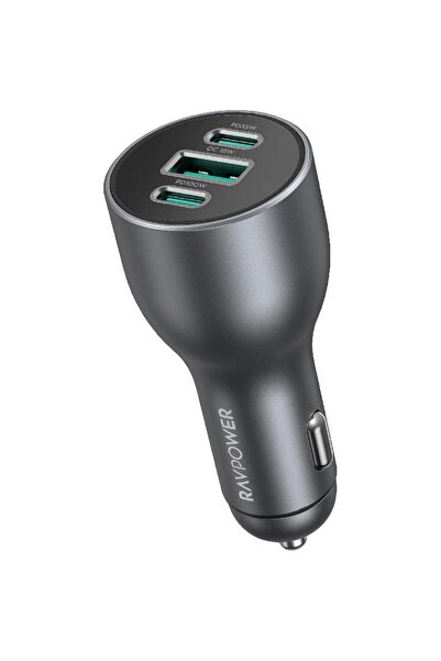RavPower PD 100W Car Charger 3-Port