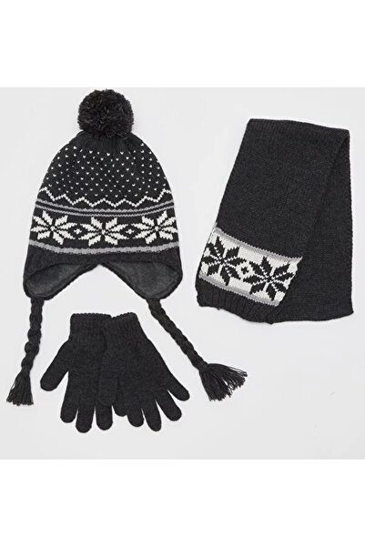 laviyonsa Scarf Beanie Gloves Children's Set