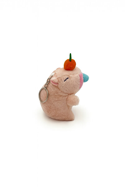 HEY GİDİ GİFT Pembe Capybara Peluş Anahtarlık Burun Çeken