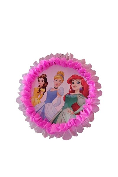 OEM Pinata rotundă Prințesele Disney, diametru 42 cm + băț
