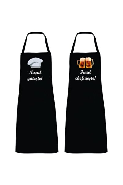 OEM Set șorțuri Personalizate 'Nasul Gateste! Finul Chefuieste'