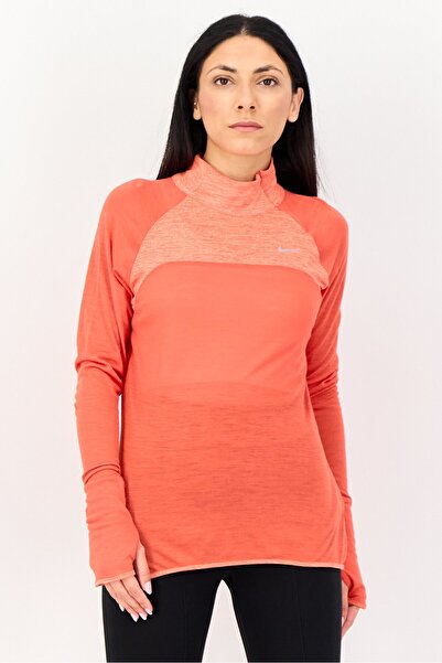 Nike Women Sportswear Fit Long Sleeve Outdoor Top, Orange