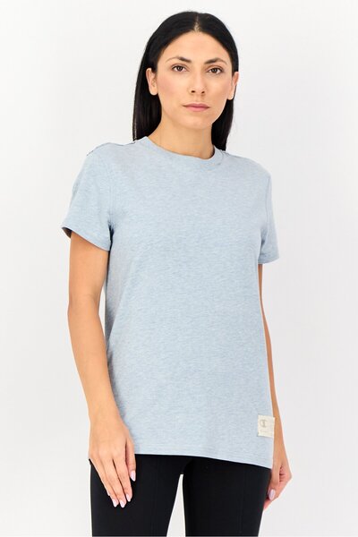 Champion Women Sportswear Fit Short Sleeve Outdoor T-Shirt, Heather Blue