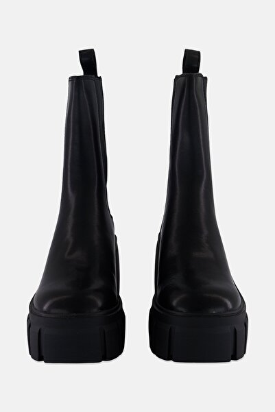 Steve Madden Women Ballistic Slip On Mid Calf Boots, Black