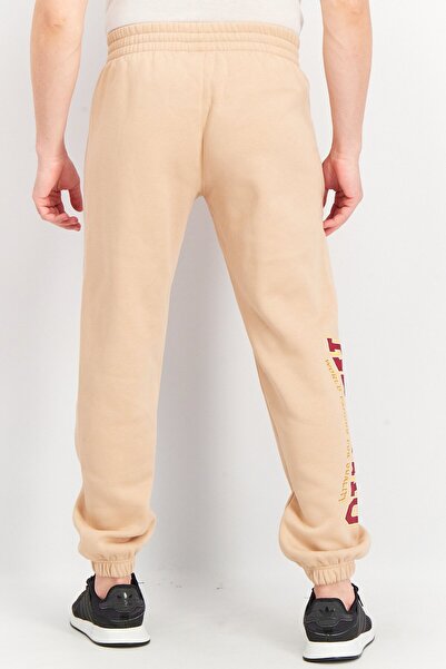 adidas Men Sportswear Fit Printed Sweatpants, Beige