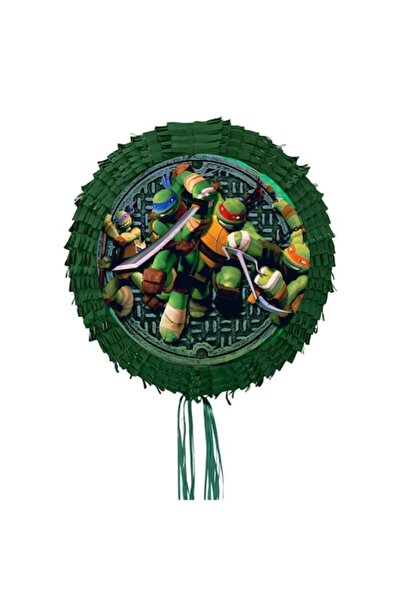 OEM Pinata Ninja Turtles rotundă, diametru 42 cm + bâtă