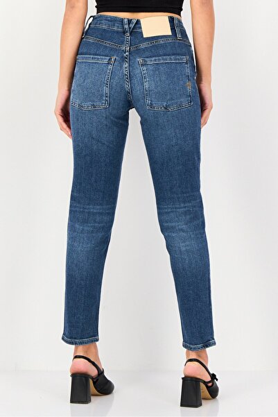 Reiko Women Tapered Fit Washed Stretchable Jeans, Blue