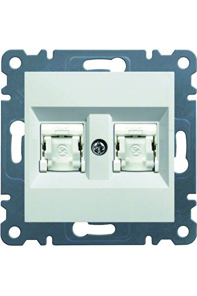 Other LUMINA 2xRJ45 Cat5e UTP Mufă Albă