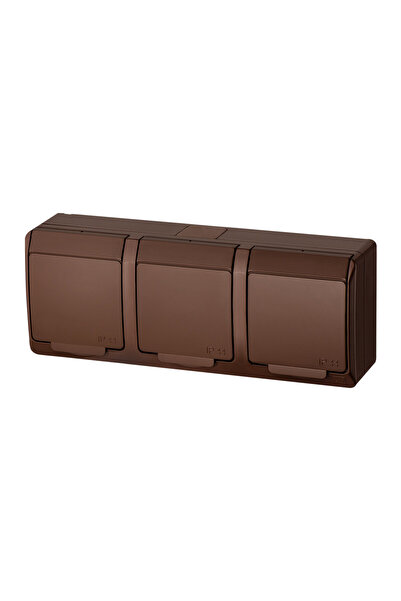 Other Priză triplă HERMES din bronz IP44, montare aparentă