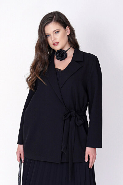 Büyük Moda Belted Blazer Jacket
