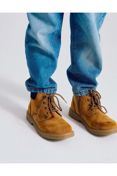 Ziddy حذاء جبلي للأولاد 'ZY 96'، بني فاتح/أزرق